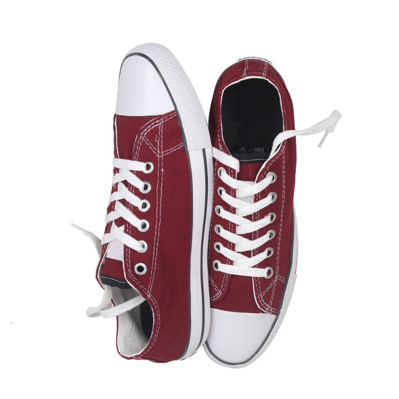 Sepatu Converse Pria Wanita Sneakers Converse Pendek Sepatu Sekolah Merah Maron