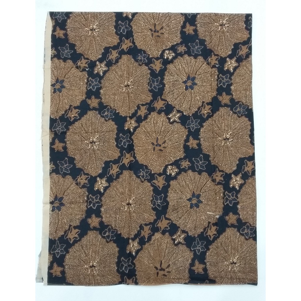 Kain Batik Jarik Selendang Katun SJ 189 Motif Klasik Sogan Daun Lebar