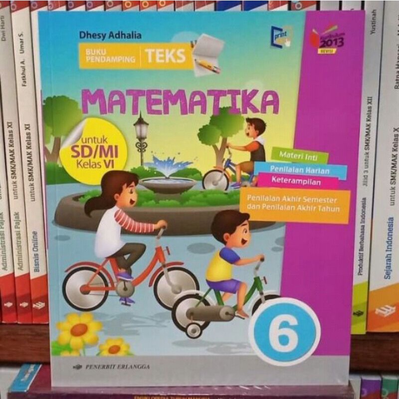 Buku Pendamping Matematika kelas 6 Erlangga
