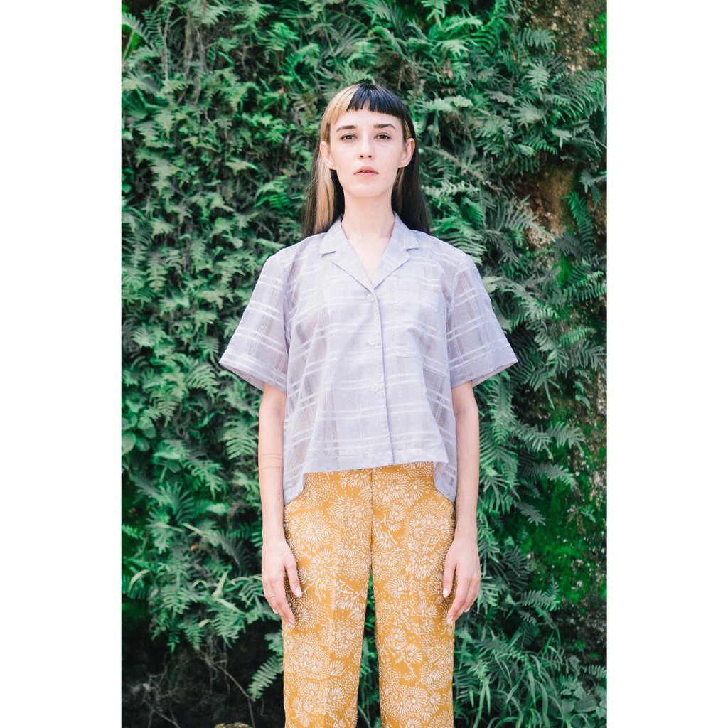 KEMEJA SHIRT - SHEER GREY