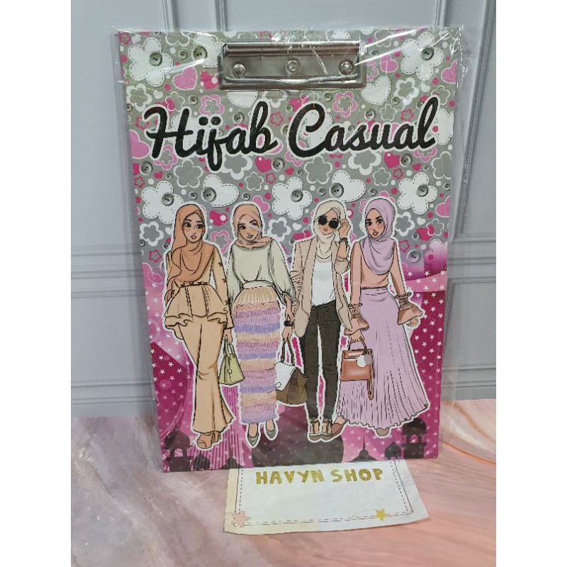 Papan Jalan/papan ujian/alas ujian/clip board/clipboard-HIJAB