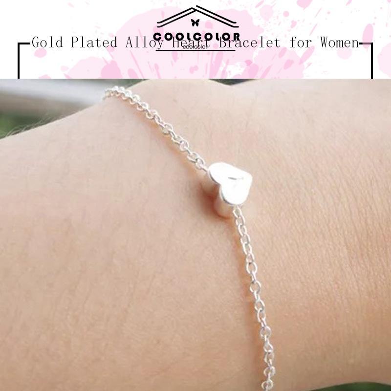 COD❤️Gelang Bentuk Hati Bergaya Paduan Perhiasan Wanita Gelang Temperamen Elegan Simpul Hadiah Aksesoris Perhiasan Fashion Simple