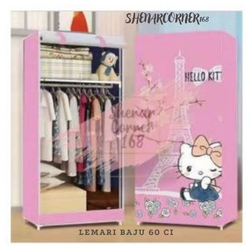 SHENAR LEMARI PORTABLE ANAK/LEMARI PAKAIAN 1 PINTU UNIK/BAJU ANAK/KARAKTER 3D/60 CI , SHENARCORNER168