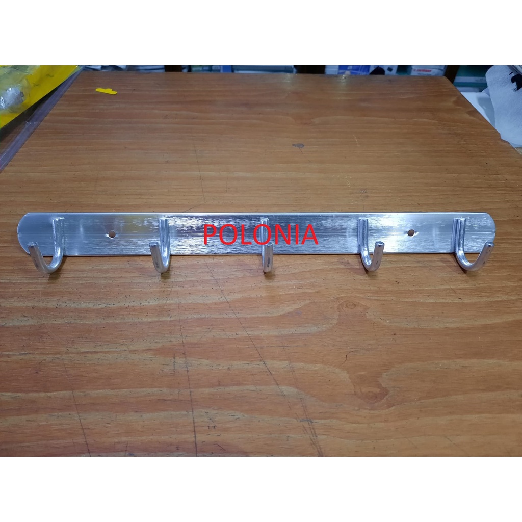 COD Gantungan Baju Hanger Kapstok Almunium 5 Kait GROSIR ECER READY MEDAN