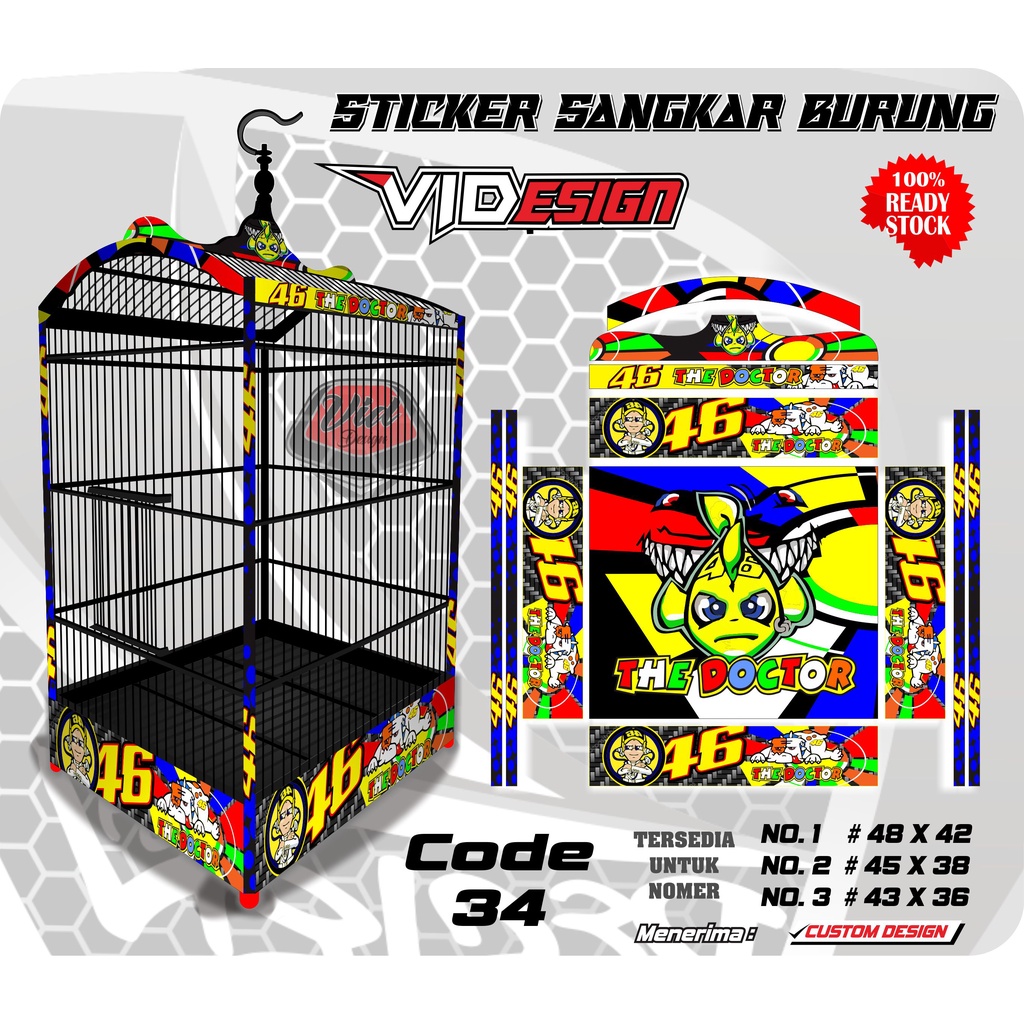DECAL SANGKAR BURUNG KACER THE DOCTOR