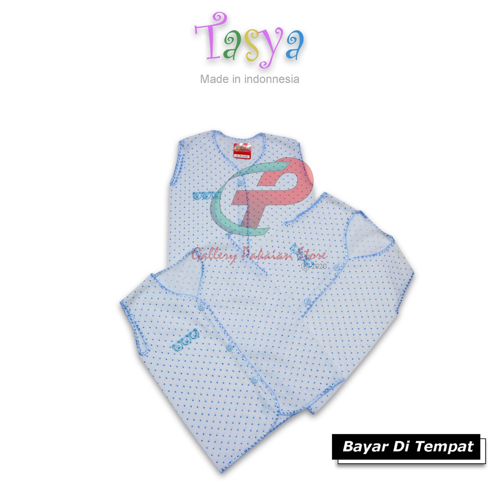 BAJU BAYI ATASAN TANPA LENGAN BAJU BAYI 3-6 BULAN TASYA MADE IN INDONESIA ORIGINAL