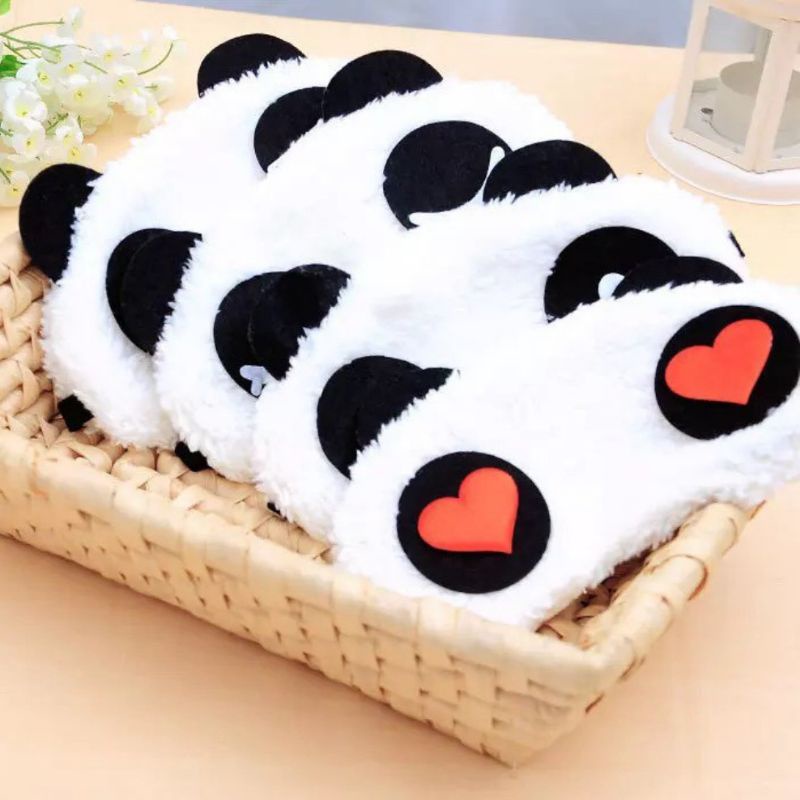 Penutup Mata Motif Karakter Panda Sleeping Eye Cover Cute Panda Kacamata Tidur Lucu