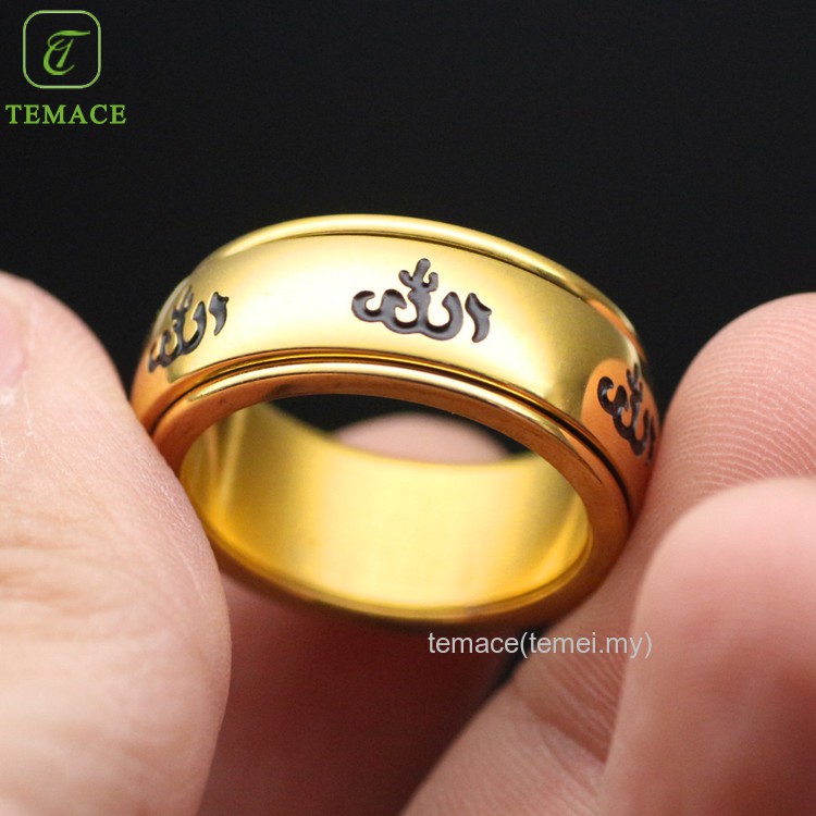 Cincin Pasangan Bahan Titanium Steel Model Salju His Queen and Her King Romantis untuk Pria / Wanita