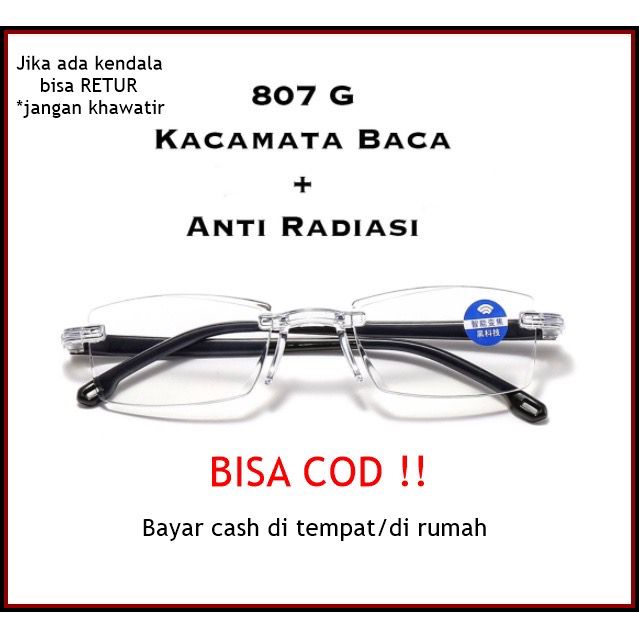 BIMBIM KACAMATA BACA Kacamata Plus Baca blueray antiradiasi  pria dan wanita