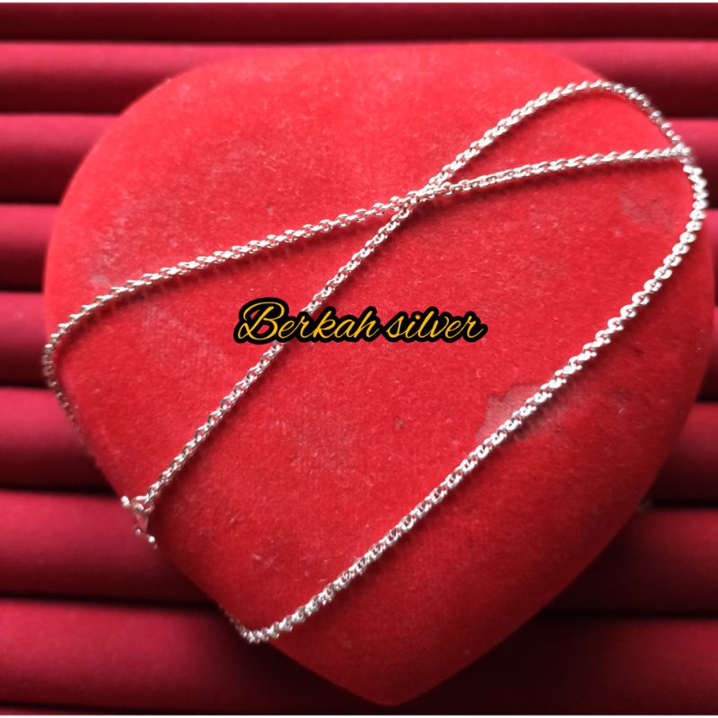 Kalung medan perak murni dewasa (kode 50)