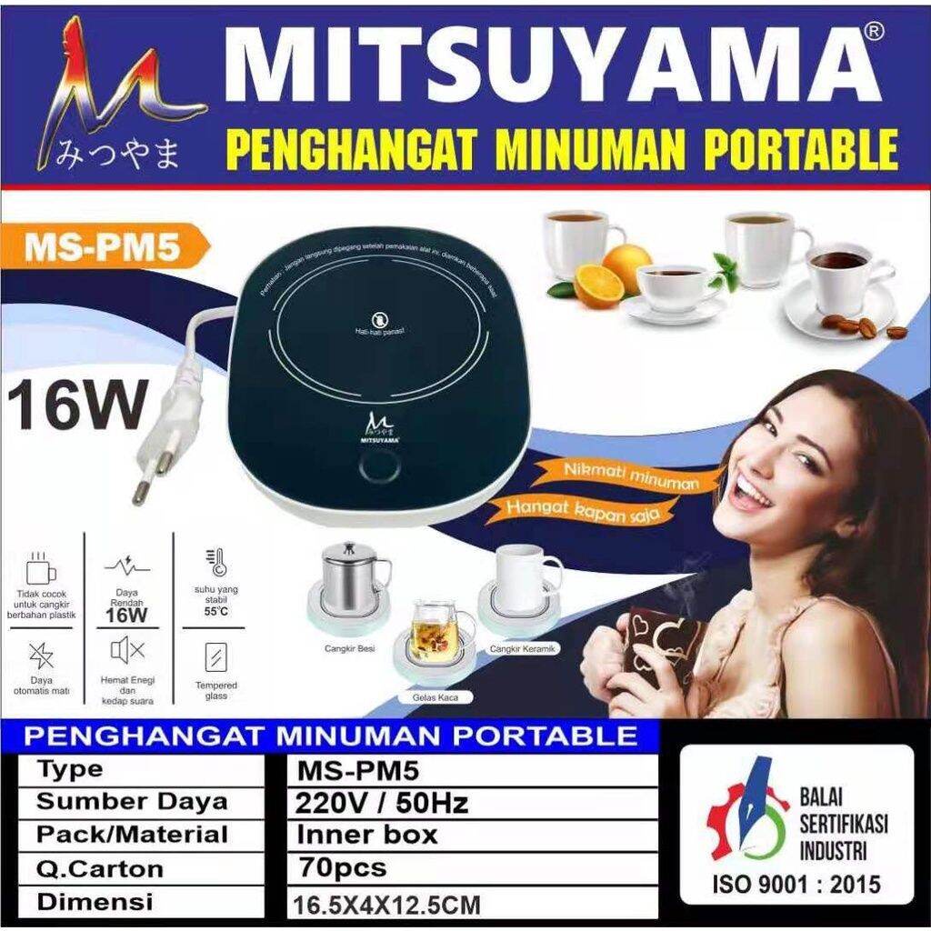 Tatakan Gelas Pemanas kopi /  Penghangat Minuman Portable / Pemanas Cangkir  Kopi Dan Teh / Coffee Warmer Tea Cup 16 Watt