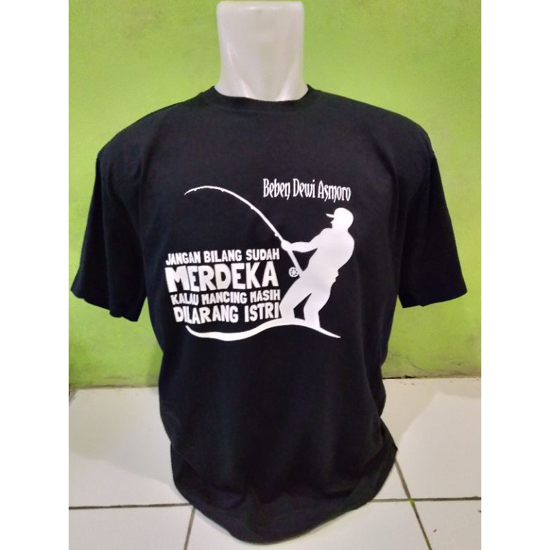 Kaos mancing costum nama