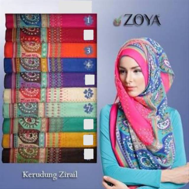 [ZoyaHijab] Kerudung Zirail by Zoya Hijab