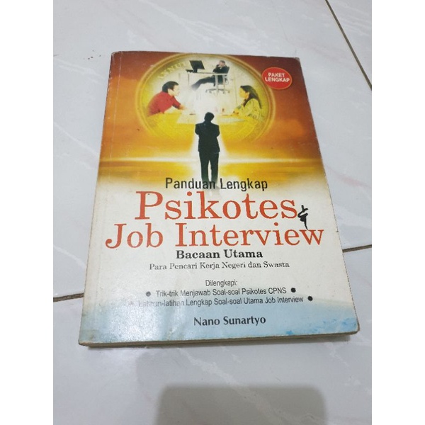 buku bekas panduan lengkap psikotes job interview