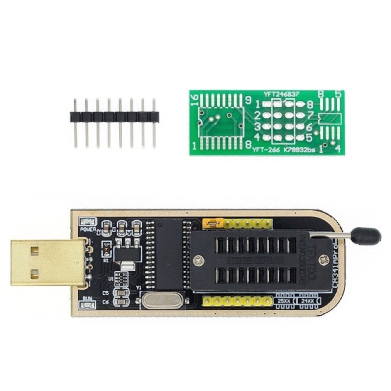 ORIGINAL CH341 CH341 CH 341 24 25 SERIES EEPROM FLASH BIOS USB PROGRAMER Dengan Klip Uji Untuk Eeprom 93cxx/25cxx/24cxx