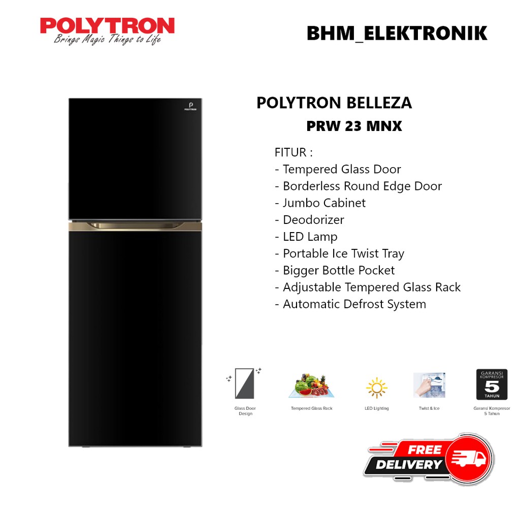 Harga Kulkas Polytron Belleza Jumbo Terbaru Juni 21 Biggo Indonesia