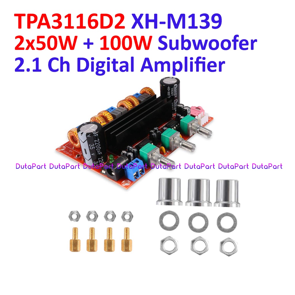 TPA3116D2 XH-M139 2x50W + 100W Subwoofer 2.1 Digital Power Amplifier