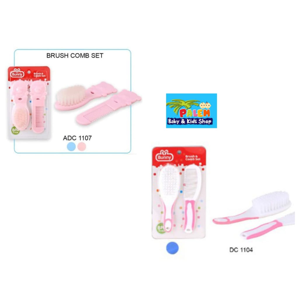 Lusty Bunny Comb &amp; Brush Set Sisir dan Sikat Bayi