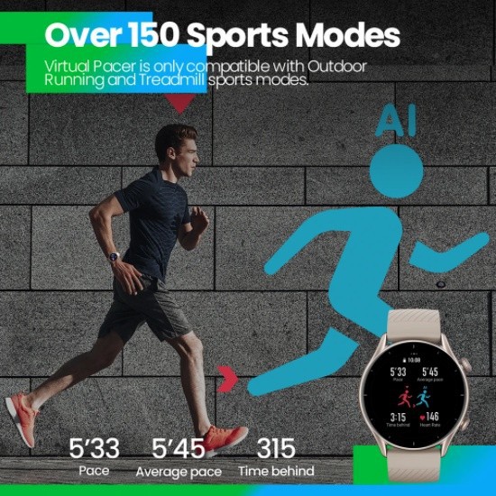 Amazfit GTR 3 Smartwatch SpO2 AMOLED Display Garansi Resmi