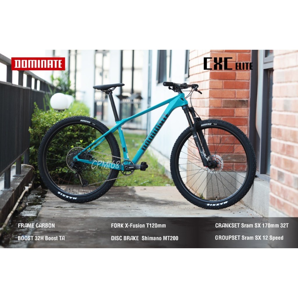 Sepeda Gunung DOMINATE CXC ELITE CARBON 12 SPEED SRAM HYDRAULIC MTB 29 Inch