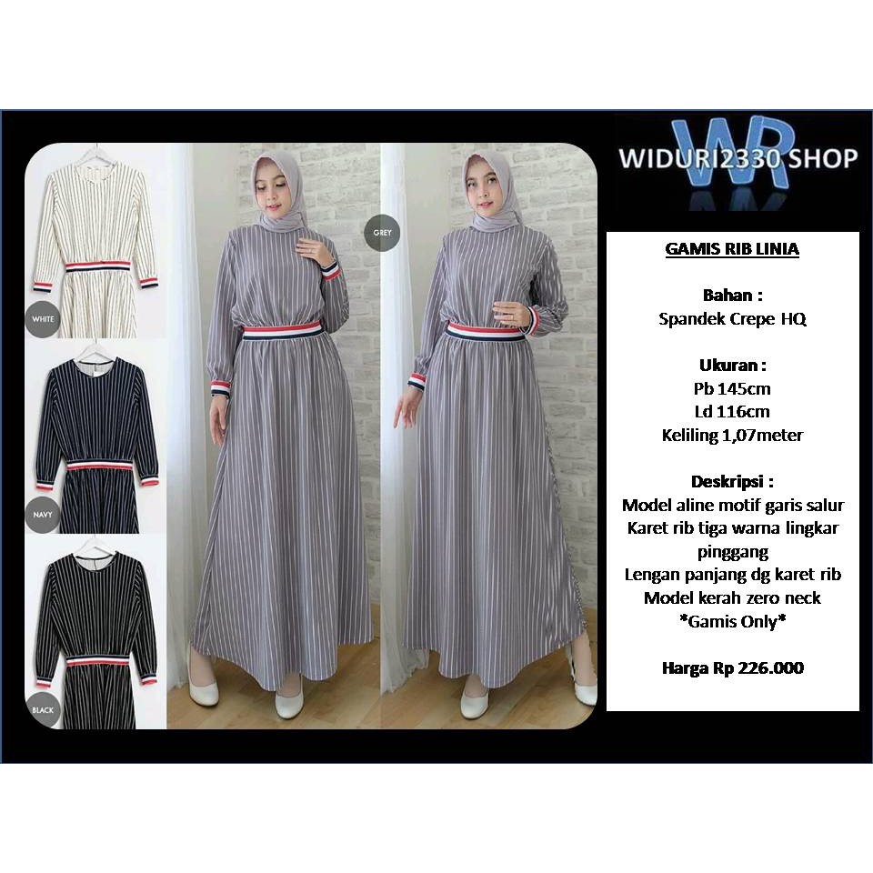 Model Gamis Bahan Crepe