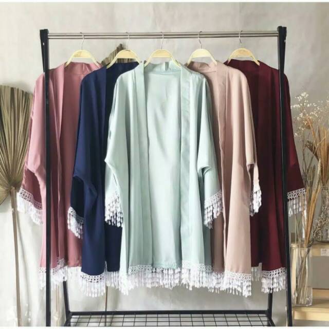 RENA LONG CARDI RENDA / KARDIGAN RENDA PREMIUM