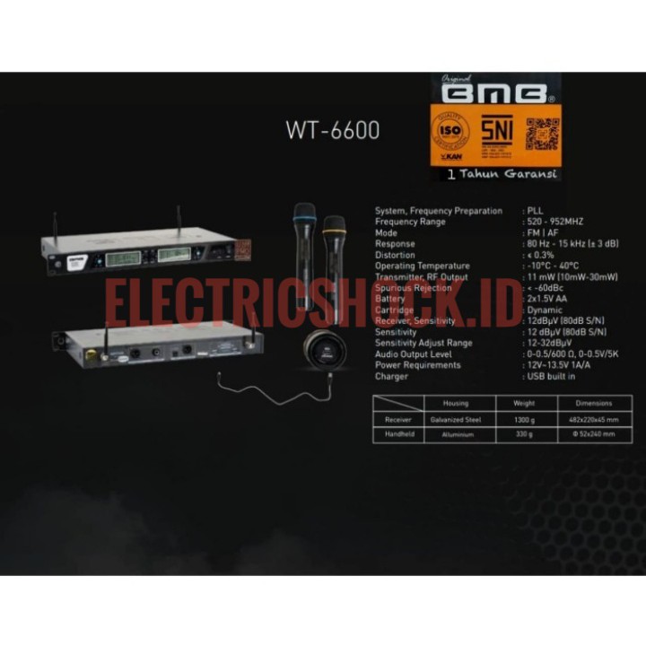 MIC WIRELESS BMB WT 6600 ORIGINAL