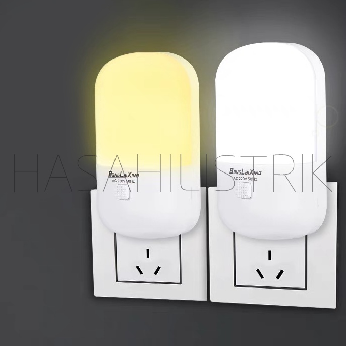 Lampu Tidur Lampu Malam /Led Night Light /Lampu Mini Hemat Energy 2Warna Putih Dan Kuning