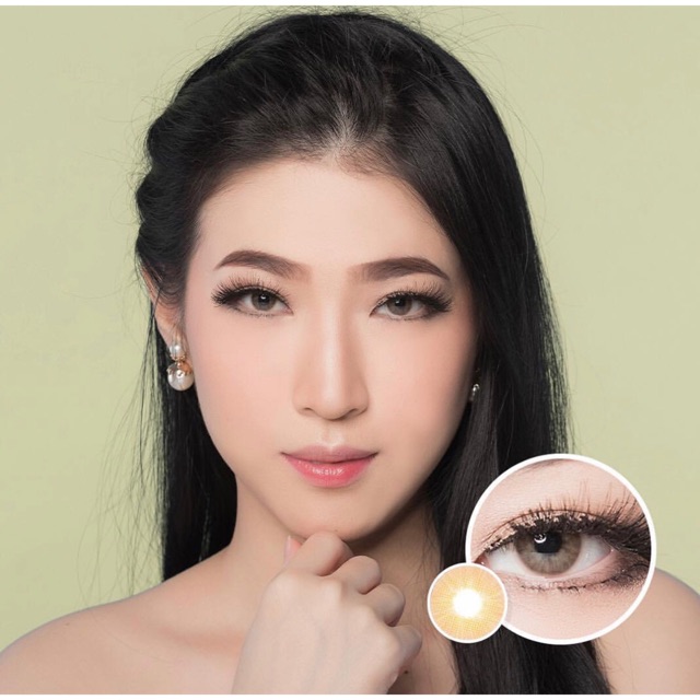 Kawaii elza gray brown blue softlens korea