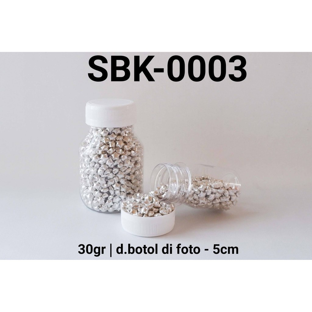 

SBK-0003 Sprinkles sprinkle sprinkel bintang silver perak 30gr 30gram yamama baking grosir murah sprinkles cake dekorasi mutiara trimit decoration story sprinklestory sprinklesstory sprinkle story yamama baking