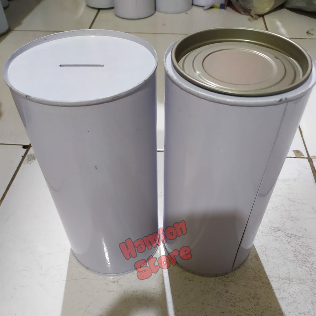 Celengan Kaleng Infaq Jumbo Polos Uk. 20x10cm