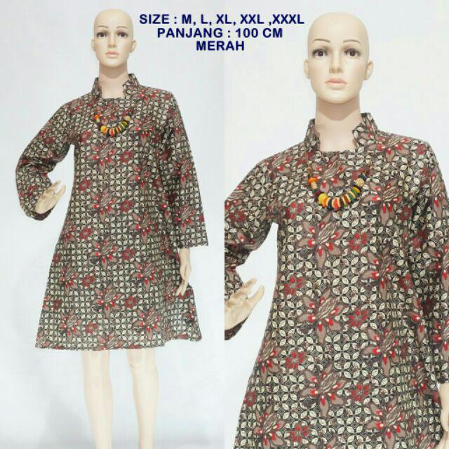 Atasan Tunik Batik Wanita Kawung Dsc04760