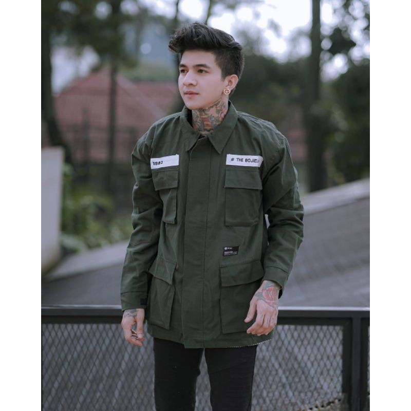 TERBARU JAKET PRIA SEMI PARKA BORDIR THE BOJIEL ORIGINAL DISTRO