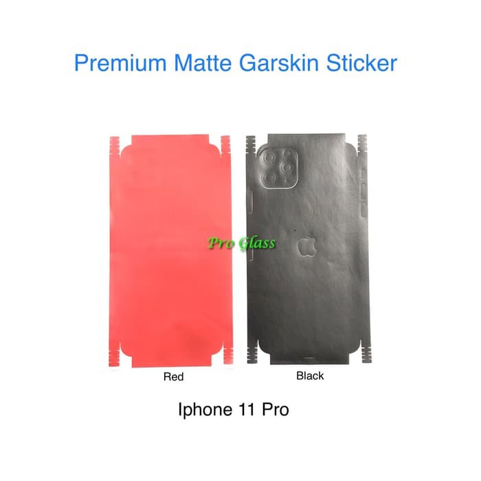 Iphone 11/Iphone 11 PRO/Iphone 11 PRO MAX Premium MATTE Skin/sticker/garskin case Cover Full - Hitam