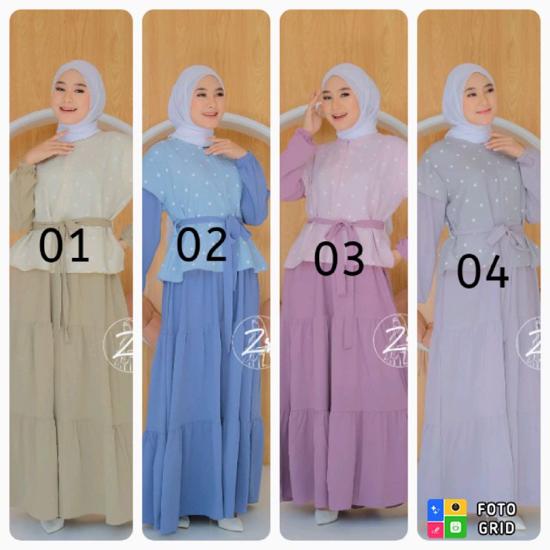 gamis Aulia dress ZR/Aulia dress ZR