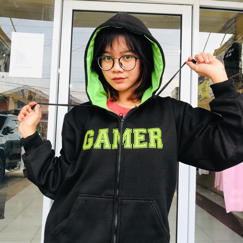 Jaket Razer Gamer Black Premium Cotton Fleece Unisex