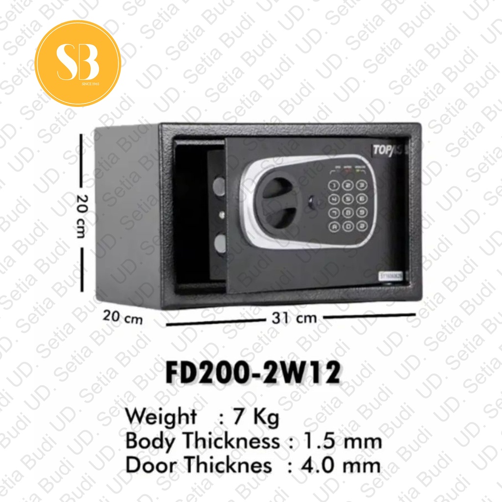 Electronic Safety Box TOPAS FD200-2W12 Brankas Digital TOPAS FD 200