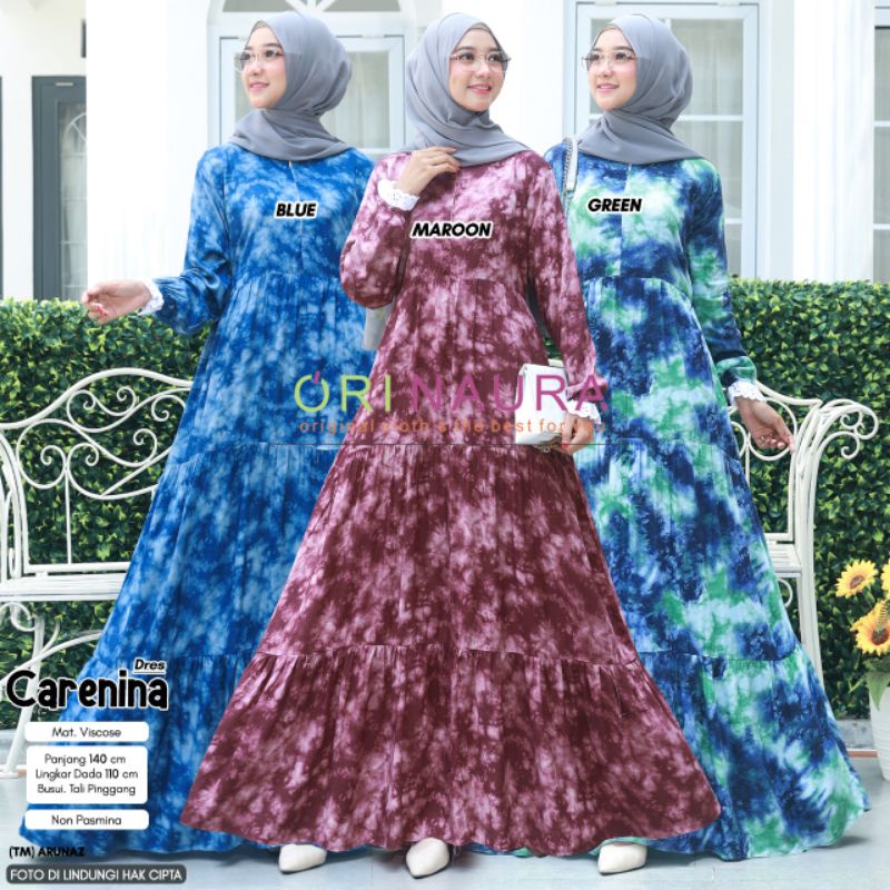dress muslimah carenina BNA / dres muslimah carenina