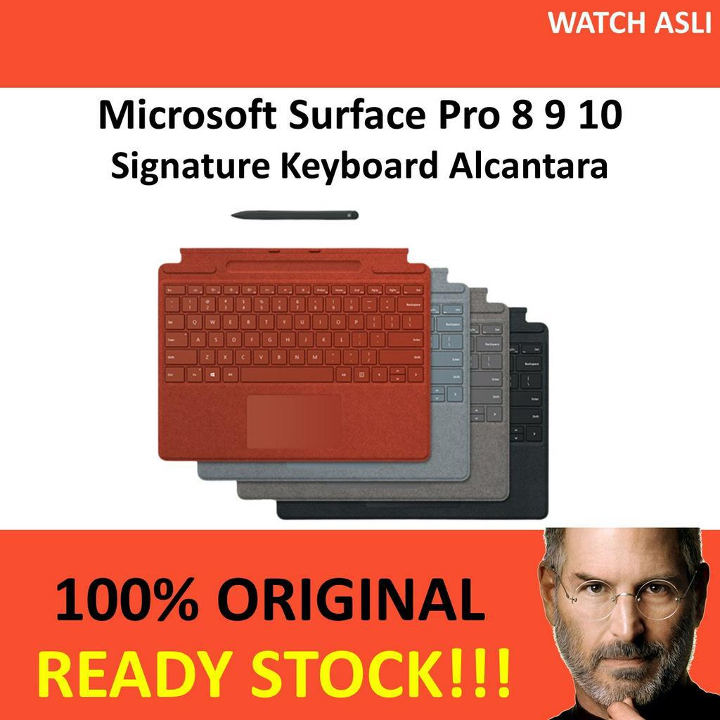 Microsoft Surface Pro 8 9 n Pro X  Keyboard Signature Alcantara Type Cover