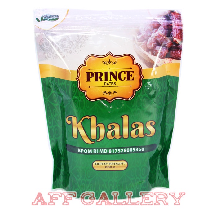 

Kurma Dates PRINCE KHALAS 250 gr Kurma Al Madinah 250gr