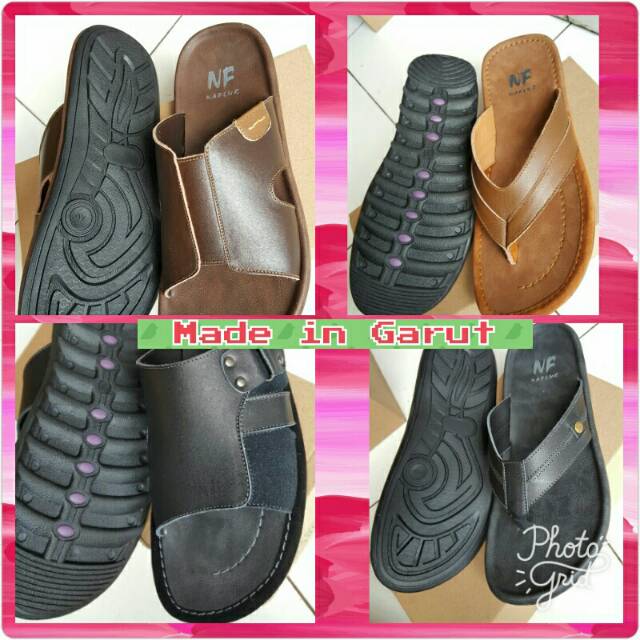 Sandal Kulit pria asli garut