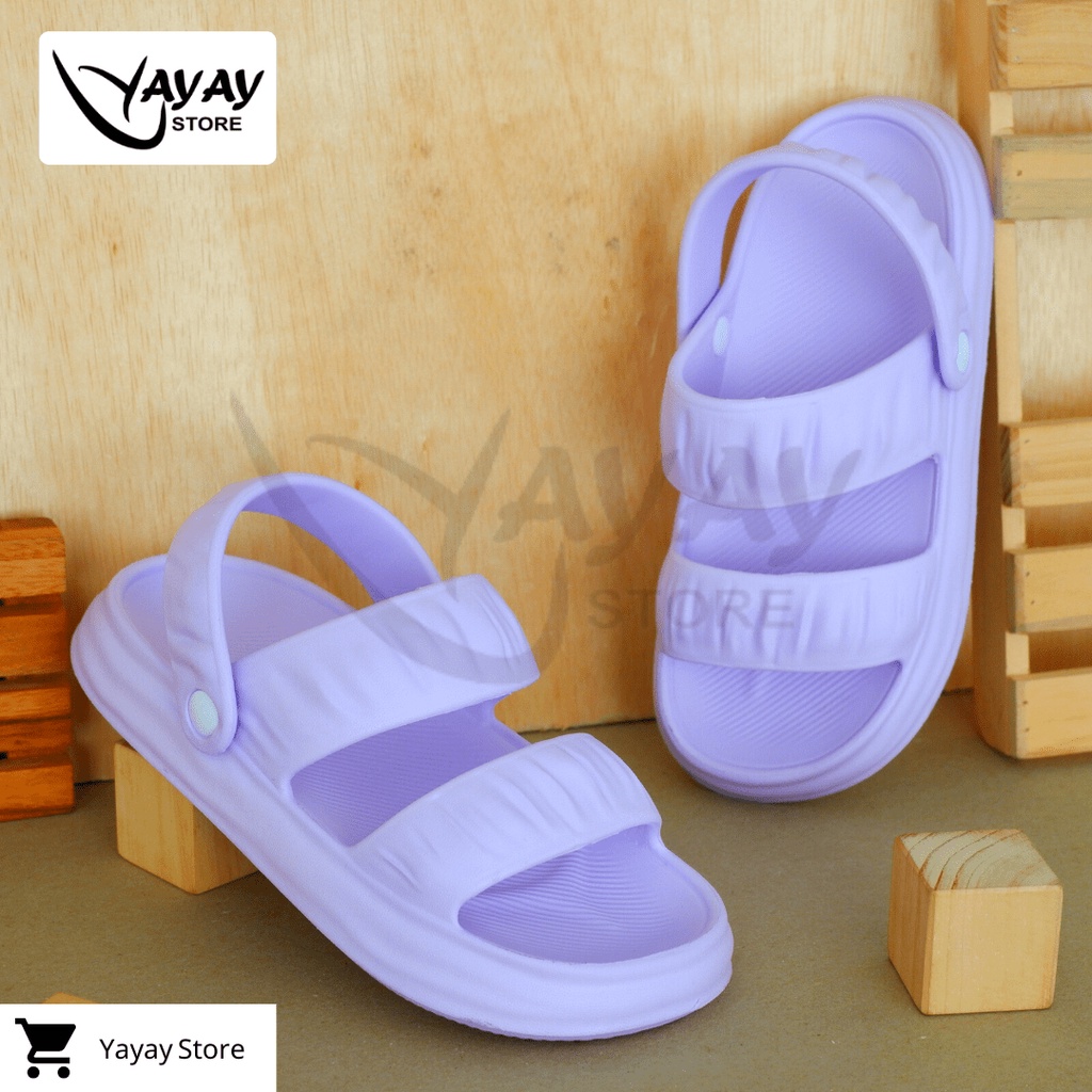 Sandal Rumah Karet / Sandal Slop Eva Wanita Soft Slipper Anti Slip anti air Dan Empuk