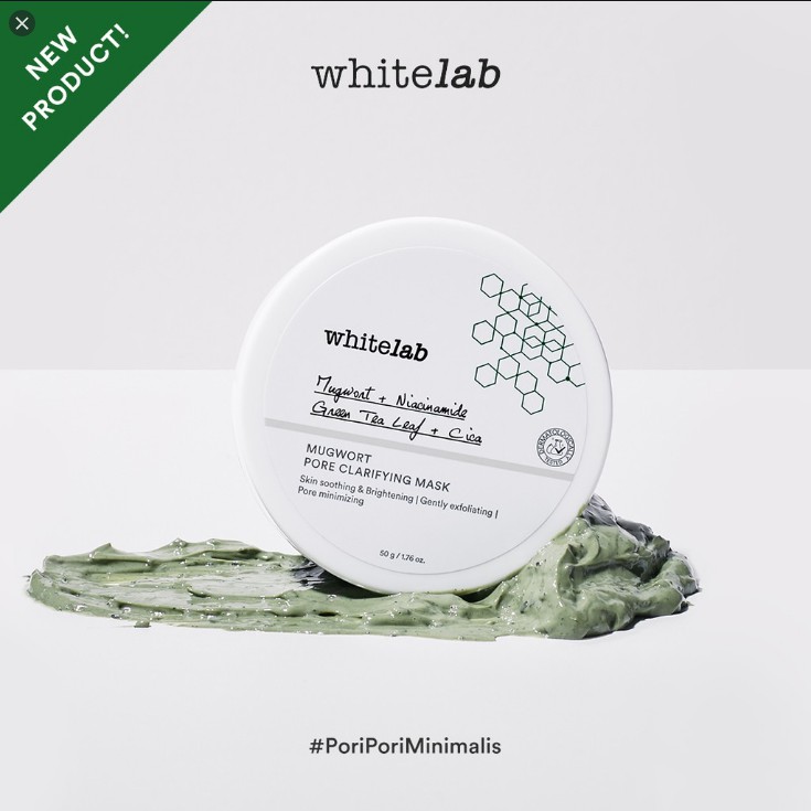 WHITELAB SKINCARE SERIES/ TERMURAH/ ORIGINAL-MUGWORT PORE MASK