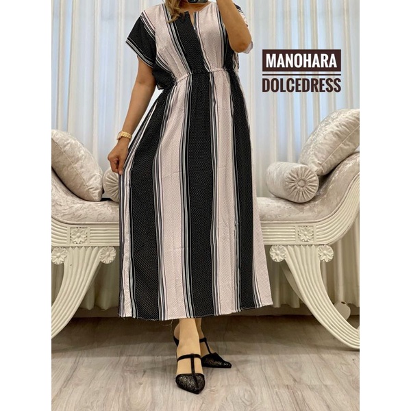 Daster Arab Dolce MANOHARA Long Dress Rayon Semata Kaki