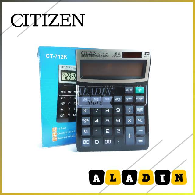 

KALKULATOR DAGANG CITIZEN 12 DIGIT CT 712K