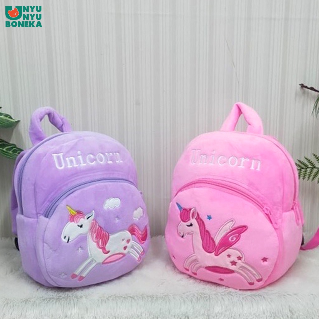 tas anak ransel import unicorn baby kids sekolah kuda pony animal safari