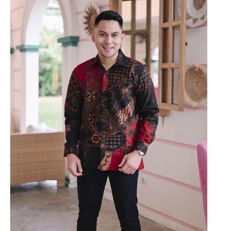 Menarik.. Baju Batik Pria Lengan Panjang Lapis Furing Asli solo Sragenan