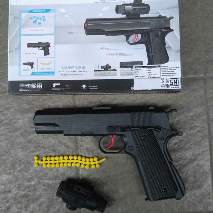 Limited Editions Pistol Spring Colt M1911a1 Gindan Semi Auto Handgun Bb 6mm Shopee Indonesia