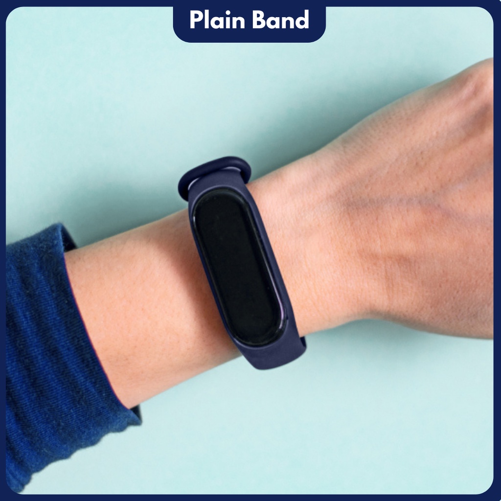 Plain Strap Warna Hitam untuk Smartwatch