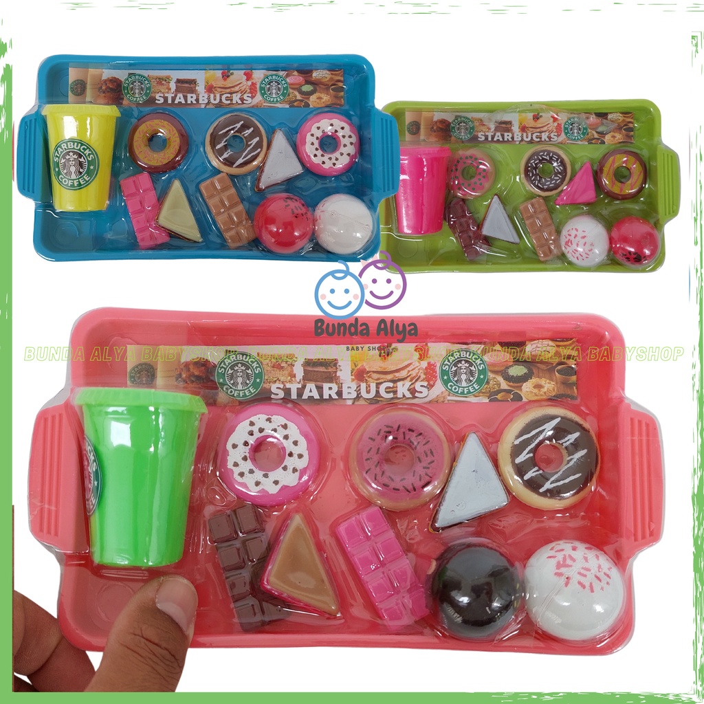 Mainan Anak Donat Donatan - Mainan Kue Donat Coklat - Pretend Play For Girls SNI - Mainan Masak Masakan